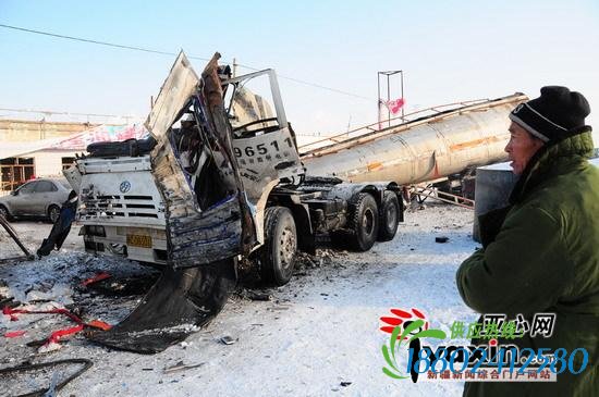 奎屯一修理厂油罐车修理中爆炸1人身亡
