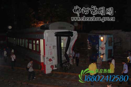湖南郴州列车相撞事故现场 列车相撞 