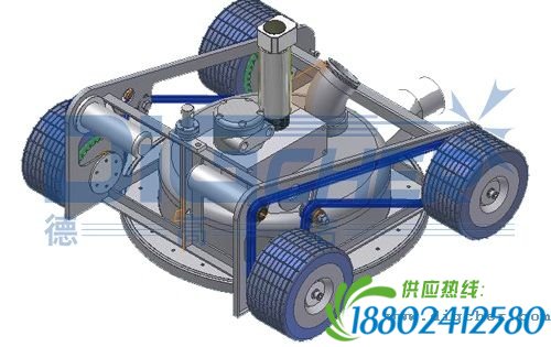 自动爬壁清洗机构