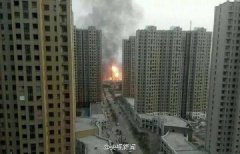 河北宁晋县液化气站储罐发生爆炸 火光冲天