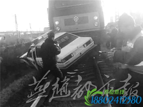 险！！邯郸警车火车相撞幸无人员伤亡