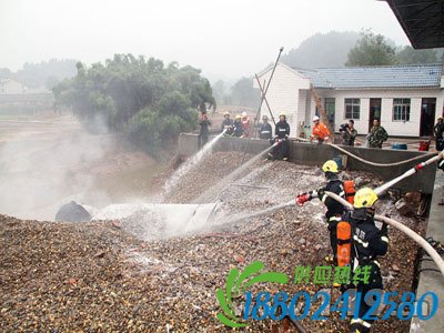 消防官兵奋力扑救 
