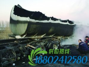 油罐车失火无伤亡 北京北六环爆堵近两小时(图