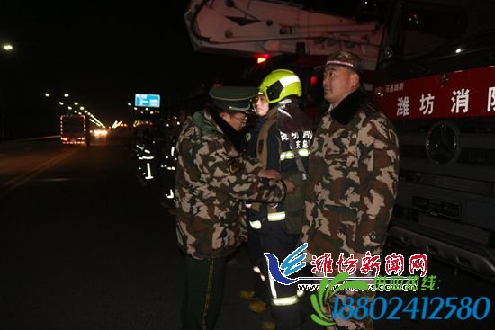 潍坊消防支队组织开展石化企业灭火救援实战拉
