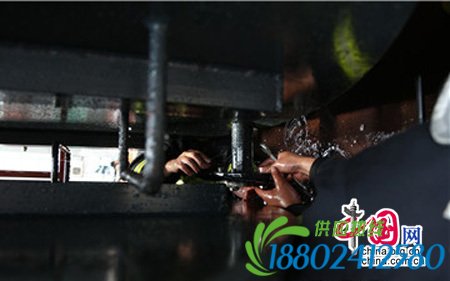 32吨油罐车追尾泄漏 消防员潜入罐内成功堵漏(图)