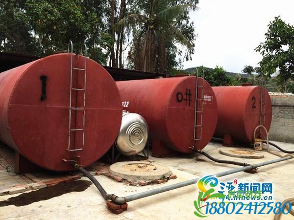 三亚吉阳区取缔一非法储油窝点 45吨柴油被查封