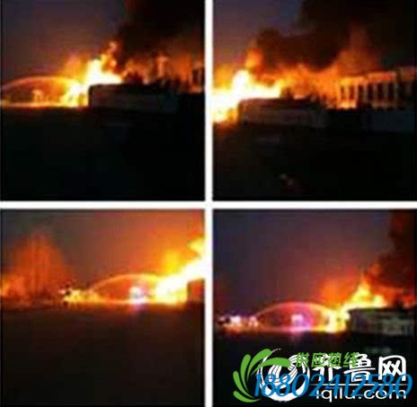 聊城市堂邑镇一油罐车突然着火 司机当场死亡