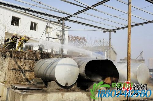 宜昌窑湾乡后坪村一废弃加油站内储油罐突然爆炸