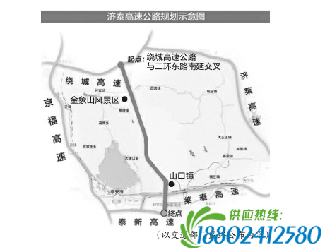 济泰高速规划示意图（资料图）