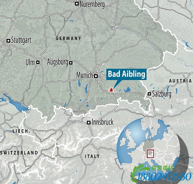 2月9日-德国火车相撞地点-巴特艾布灵(Bad Aibling)地图和地理位置
