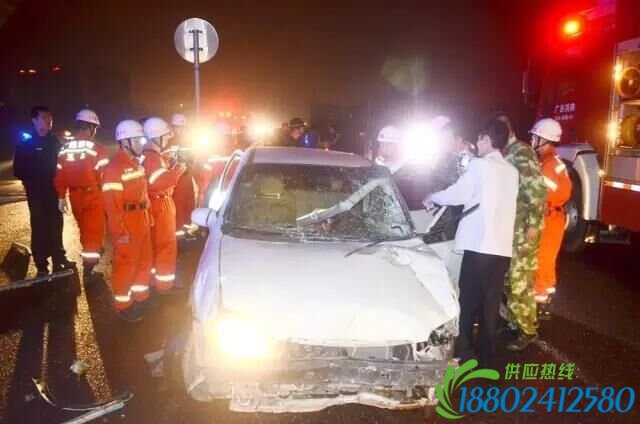玉林一司机撞上路边防护栏 钢管穿胸而过当场死亡