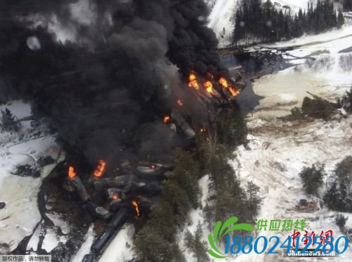 3月10日消息，加拿大国有铁路的一列运送原油的列车3月7日在安大略省北部脱轨，造成多节车厢起火，原油泄漏进入当地河流。据中新网