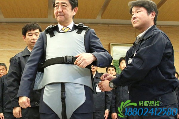 安倍接见参与福岛核电站报废工作人员 试穿防护装备
