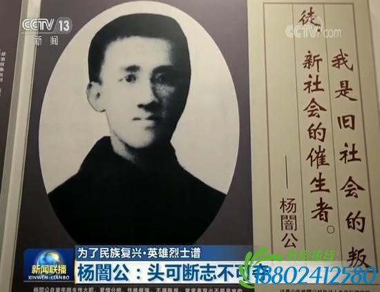【为了民族复兴・英雄烈士谱】杨�公：头可断
