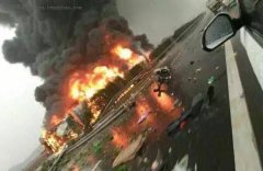 西禹高速油罐车爆炸司机身亡 道路封闭20小时