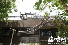 福州仓山餐馆燃油罐建在小区屋顶 装满油一直暴晒