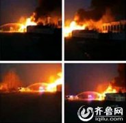 聊城市堂邑镇一油罐车突然着火 司机当场死亡