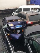 沪宁高速常州段发生连环车祸(图)